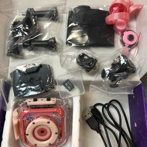 Kids Waterproof Camera Digital Video Camcorder with 16GB Memory Card